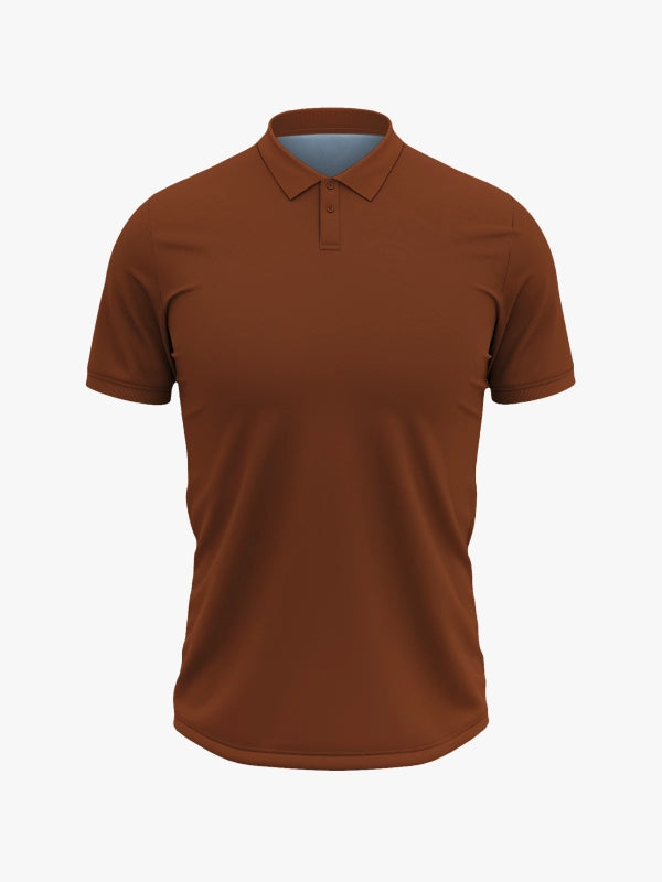 Custom Printed Polo T-Shirts – Premium Cotton (Coffee) | Company Polo Shirts with Logo image 2