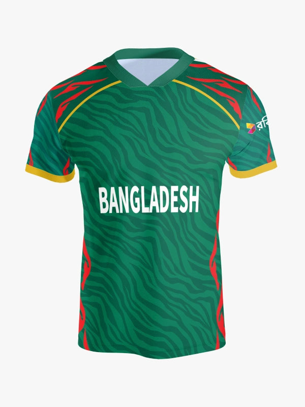 Customized Bangladesh T20 World Cup Cricket Jersey 2024 – Fan Version by Shopsery image 3