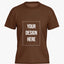 Custom T Shirt -Coffee Color Premium Personalized T-Shirts by Shopsery image 0