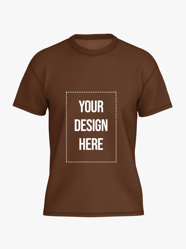 Custom T Shirt -Coffee Color Premium Personalized T-Shirts by Shopsery image 0
