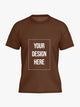 Custom T Shirt -Coffee Color Premium Personalized T-Shirts by Shopsery image 0