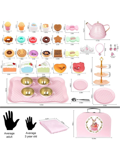 49PCS Tea Party Set for Little Girls by Shopsery image 1