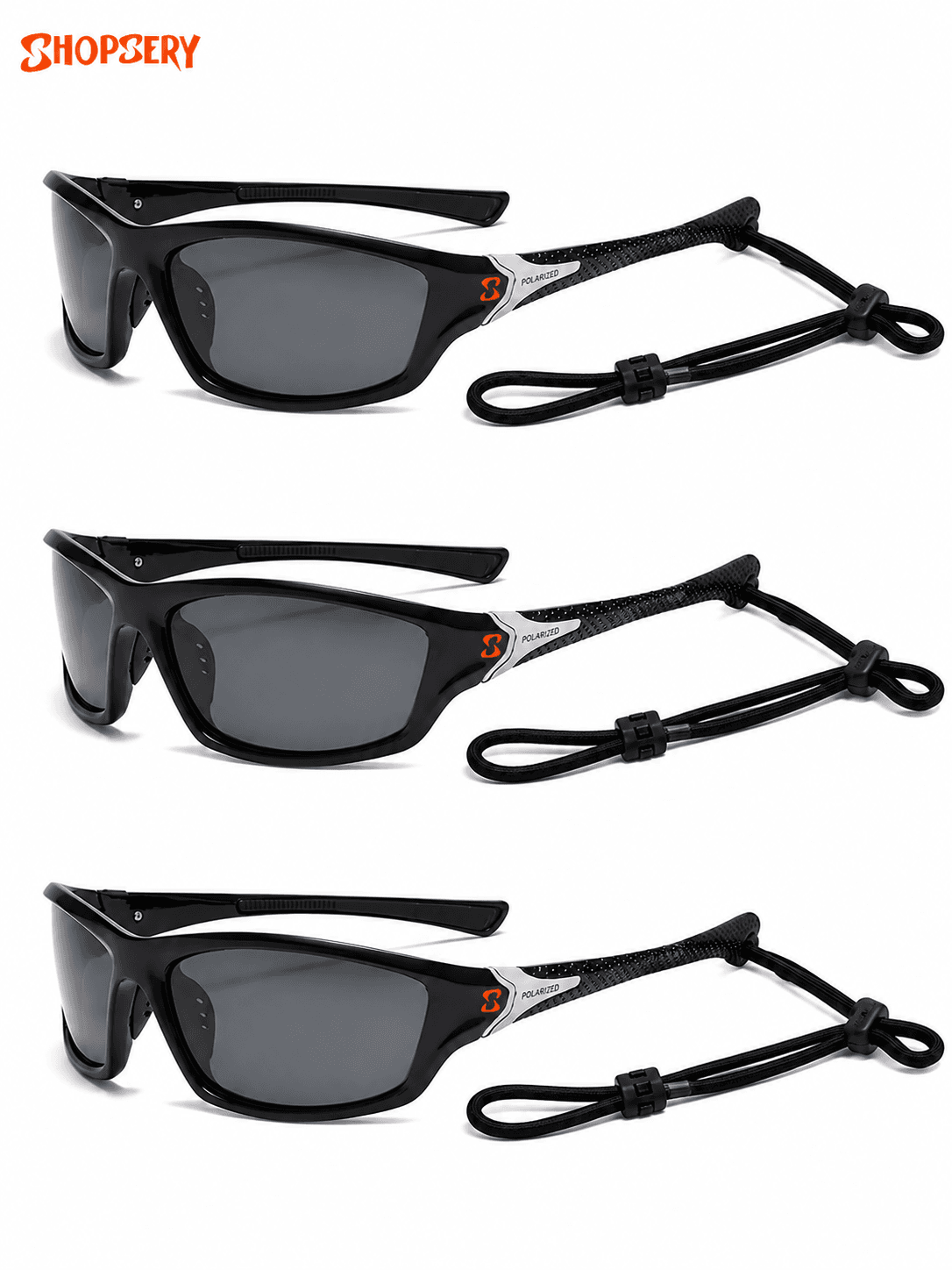 Shopsery Polarized Sports Sunglasses for Men 3 Pack Combo – UV400 Protection | HD Polarized Driving, Fishing &amp; Cycling Sunglasses image 2
