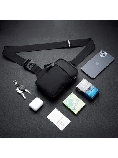 Crossbody Sling Bag | Dual Pocket Water Resistant Chest Bag for Men and Women image 1
