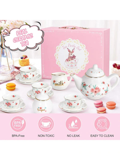 Porcelain Tea Set for Girls by Shopsery image 1