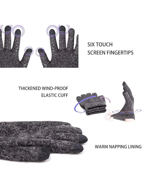 Winter Gloves – Warm Touchscreen Thermal Knit Design by Shopsery image 2