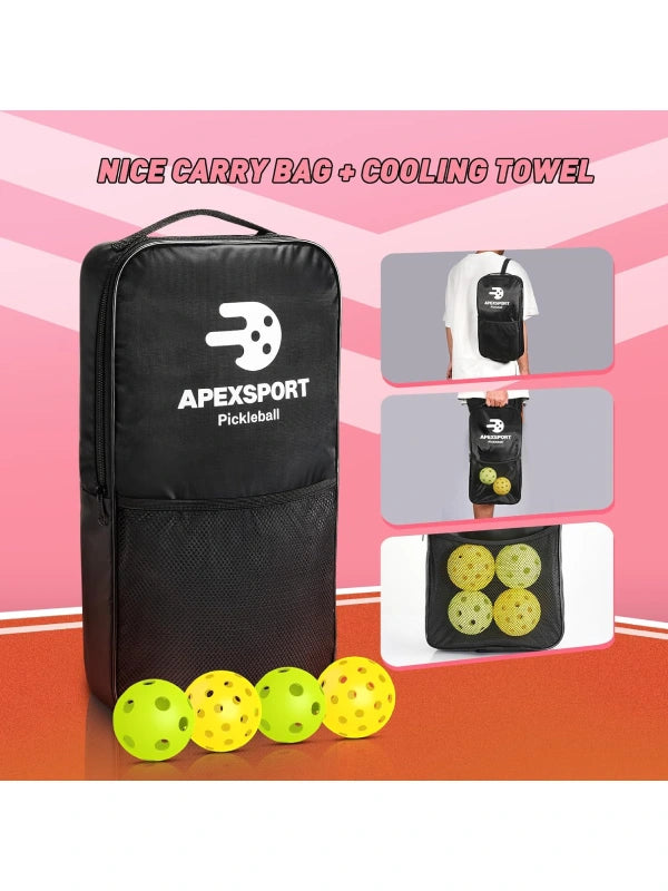 Pickleball Paddle Set – Lightweight Fiberglass Paddles with Honeycomb Core image 6