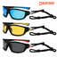 Shopsery Polarized Sports Sunglasses for Men 3 Pack Combo – UV400 Protection | HD Polarized Driving, Fishing &amp; Cycling Sunglasses - Blue+Yellow+Red Black image