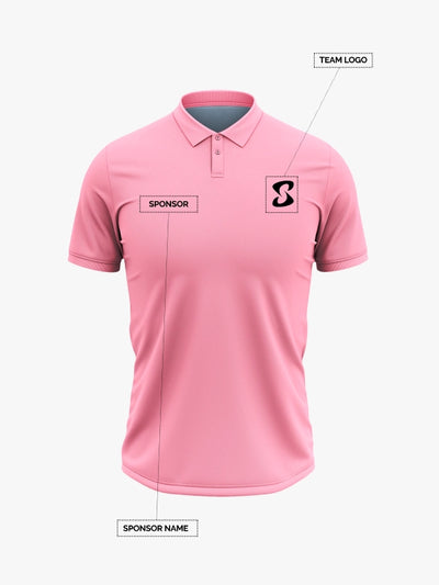 Custom Printed Polo T-Shirts – Premium Cotton (Pink) | Company Polo Shirts with Logo image 0