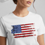 Vintage American Flag Patriotic T-Shirt | Distressed USA Flag Graphic Tee | Classic Red White Blue Independence Day Shirt image 0