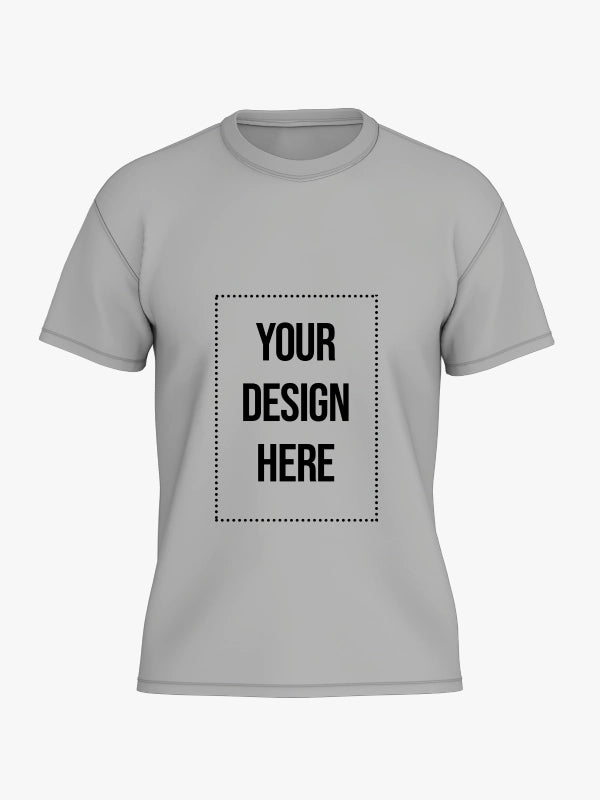 Custom T Shirt -Gray Color Premium Personalized T-Shirts by Shopsery image 0
