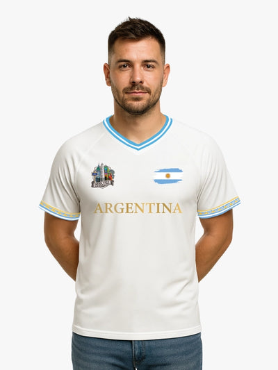 Argentina World Cup Signature Jersey (White) By Shopsery image 1