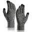 Winter Gloves – Warm Touchscreen Thermal Knit Design by Shopsery - Black White image