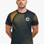 Custom Black and Gold Dotted Round Neck Sports Jersey by Shopsery image 1