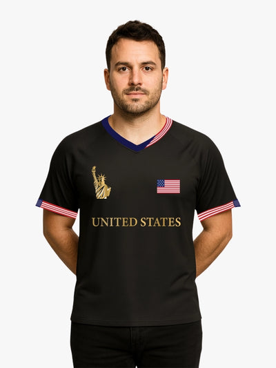 USA World Cup Signature Jersey (Black) By Shopsery image 1