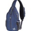Crossbody Sling Backpack – Lightweight Travel & Hiking Chest Bag for Everyday Adventures - Navy Blue image