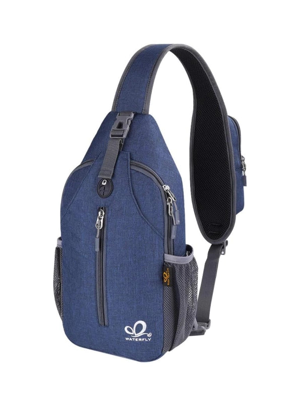 Crossbody Sling Backpack – Lightweight Travel & Hiking Chest Bag for Everyday Adventures - Navy Blue image