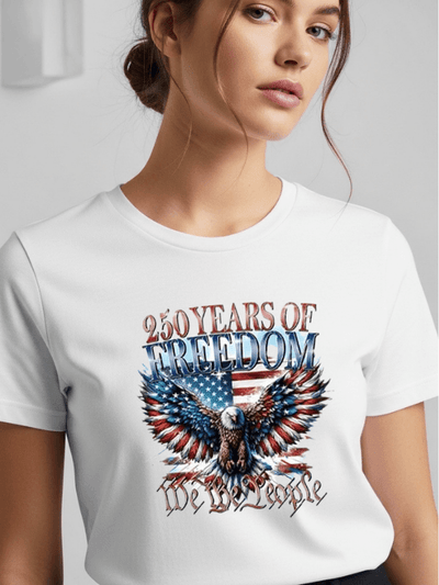 250 Years of Freedom Patriotic Eagle T-Shirt | We The People USA 250th Anniversary Graphic Tee image 0