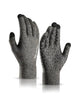 Winter Gloves – Warm Touchscreen Thermal Knit Design by Shopsery - Black Grey image