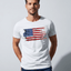 Vintage American Flag Patriotic T-Shirt | Distressed USA Flag Graphic Tee | Classic Red White Blue Independence Day Shirt image 3