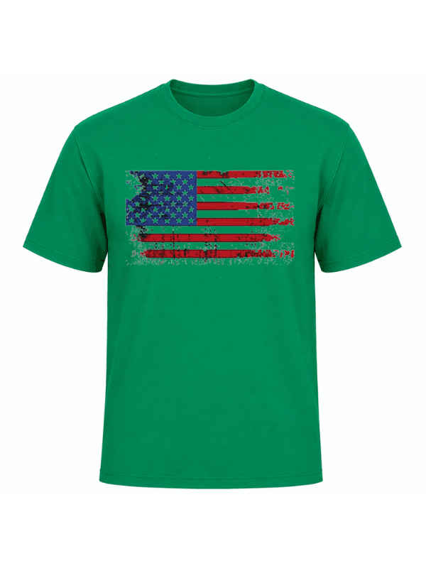 Vintage American Flag Patriotic T-Shirt | Distressed USA Flag Graphic Tee | Classic Red White Blue Independence Day Shirt image 11