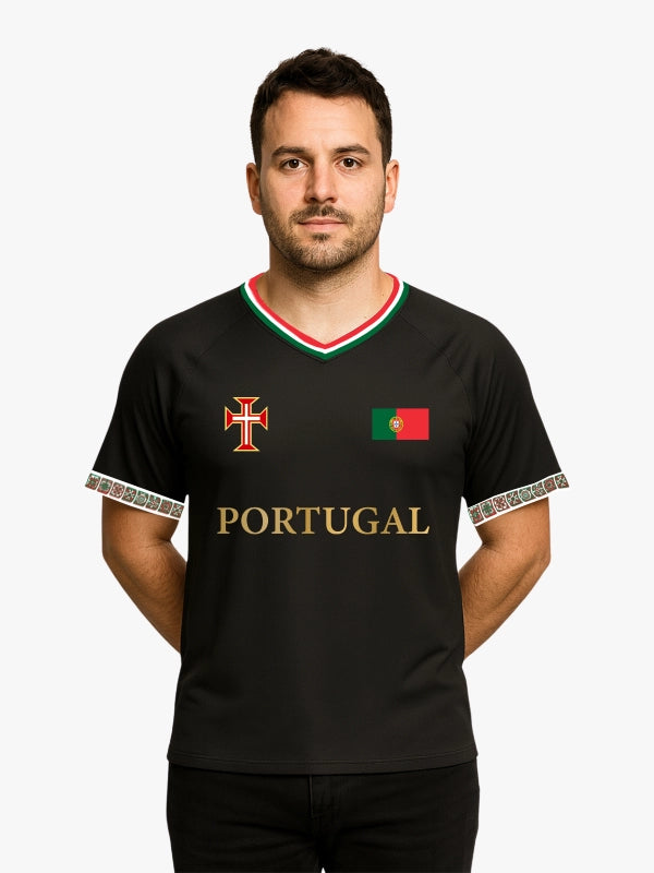 Portugal World Cup Signature Jersey (Black) By Shopsery image 1
