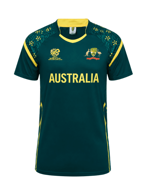 Australia ICC Men's T20 World Cup 2026 Cricket Jersey – Fan Version by Shopsery image 1
