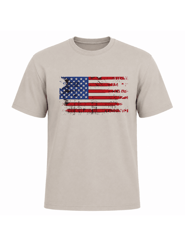 Vintage American Flag Patriotic T-Shirt | Distressed USA Flag Graphic Tee | Classic Red White Blue Independence Day Shirt image 13