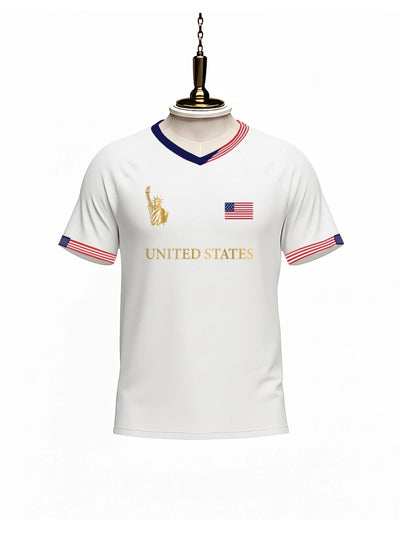 USA World Cup Signature Jersey (White) By Shopsery image 1